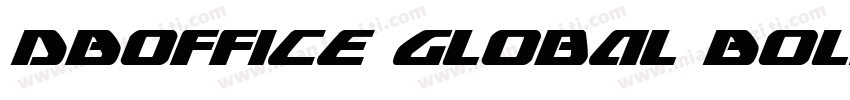 DBOffice Global Bold字体转换